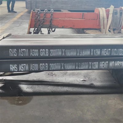 ASTM A500 rektangulær hulseksjon 200*100*3,8*12000 mm